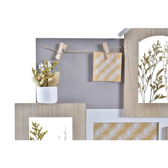 Képkeret többfotós, virágos 55x4x41 cm 2 féle