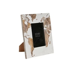 Képkeret világtérkép 20x2x25 cm