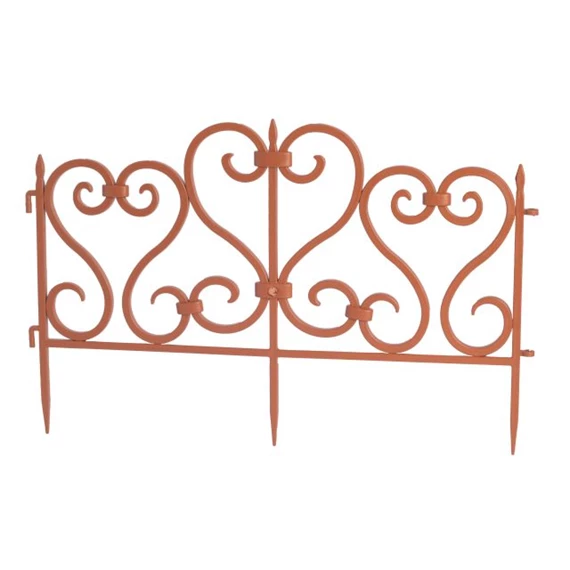 Kerti ágyásszegély, kovácsoltvas hatású 245 cm