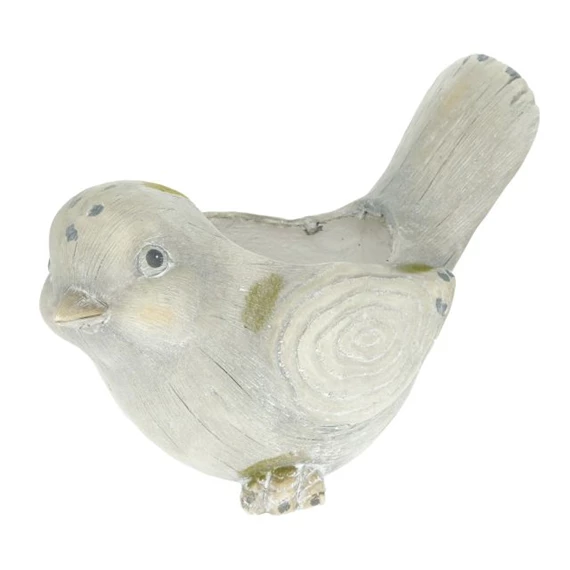 Kerti kaspó ültethető, mohás, madár 35,5x21x25,5 cm