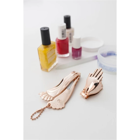 Kéz és láb formájú körömcsipesz szett