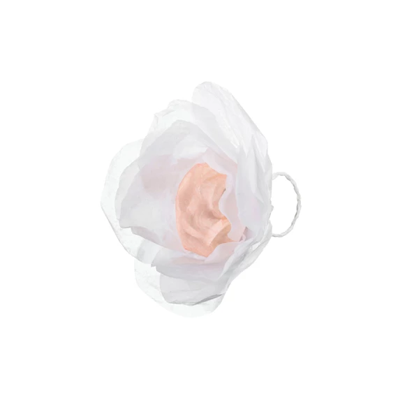 Kézi virág szett 7,5 cm átmérő fehér S/10