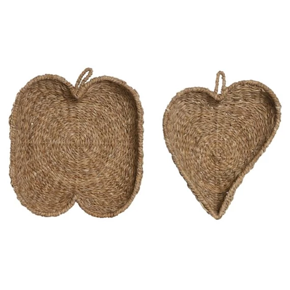 Kínáló levél formájú 28x24x6 cm 2 féle