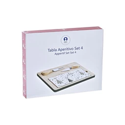 Kínáló szett előételhez 24,5x20x1,2 cm S/4