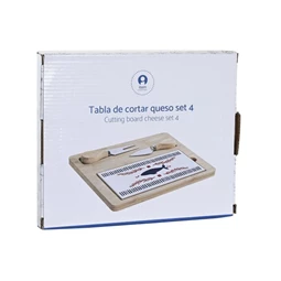 Kínáló szett előételhez 24,5x20x1,2 cm S/4