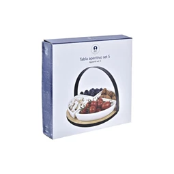 Kínáló szett előételhez 21,5x21,5x14 cm S/5