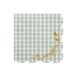 Kockás szalvéták masnival 33x33 cm S/12