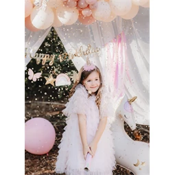 Konfetti ágyú arany csillagok 20 cm