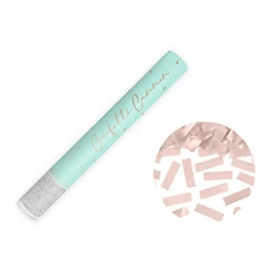 Konfetti ágyú rózsaarany 40 cm