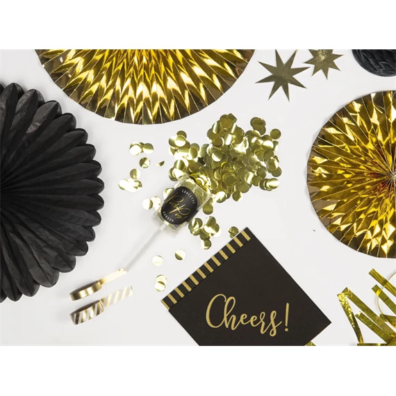 Konfetti push pop arany