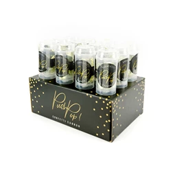 Konfetti push pop arany