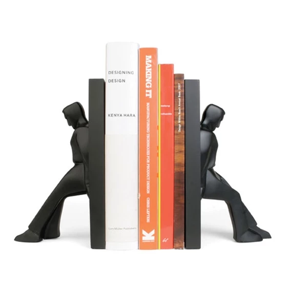 Könyvtámasz, támaszkodó ember 9x20x12,8 cm