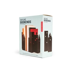 Könyvtámasz, városi panoráma