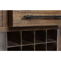 Konzolasztal bortartóval 120x35x95 cm