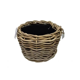 Kosár betéttel kerek 25x19 cm