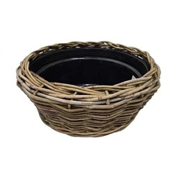 Kosár betéttel kerek 38x19 cm