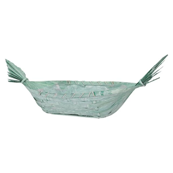 Kosár bélelt, csónak alakú 63x10 cm