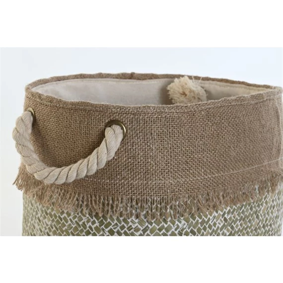 Kosár szett fonott 28x28x20 cm 2 féle S/2