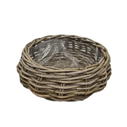 Kosár kerek bélelt 26x12 cm
