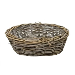 Kosár ovális bélelt 37x28x12 cm