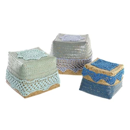 Kosár szett 22x27x27 cm S/3