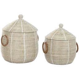 Kosár szett kerek 41x41x59 cm S/2