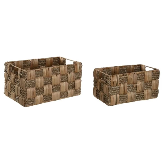 Kosár szett szögletes 38x23x20 cm S/2