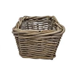 Kosár szögletes bélelt 18x18x16 cm