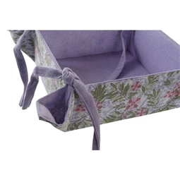 Kosár virágos 34x34x8 cm 3 féle