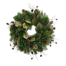 Koszorú fenyővel, tobozzal, babérral 45 cm