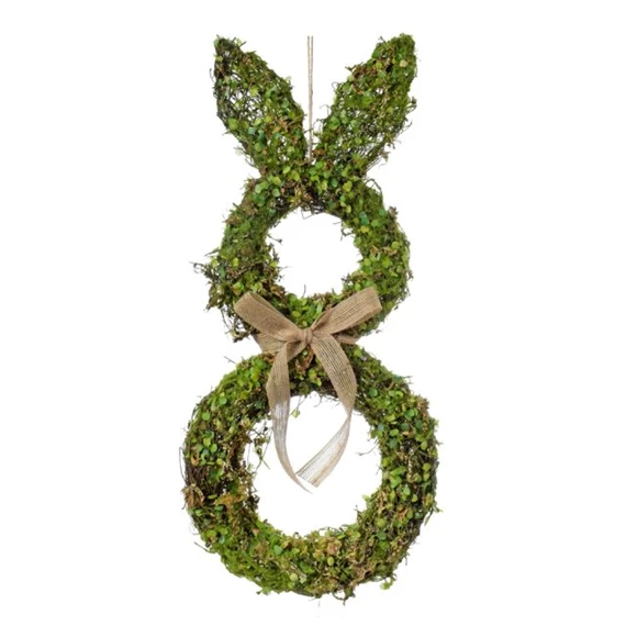 Koszorú nyúl alakú akasztós 22x4x55 cm