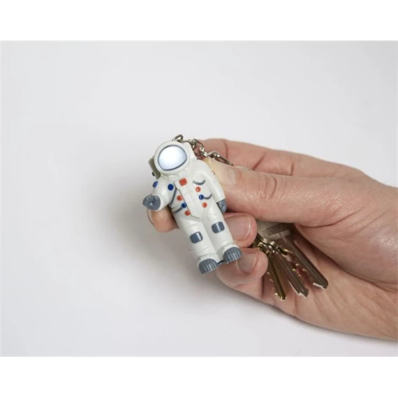 Kulcstartó hanggal, LED-es, űrhajós