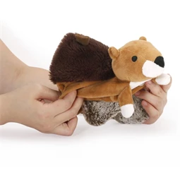 Kutyajáték, plüss mókus 18x22 cm