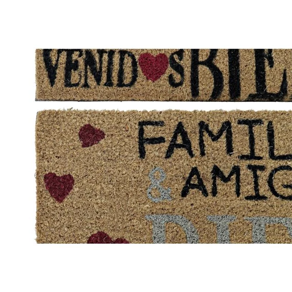 Lábtörlő "Bienvenidos" felirattal 60x40x1,5 cm 2 féle