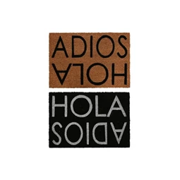 Lábtörlő "Hola" és "Adios" felirattal 60x40x1,5 cm 2 féle