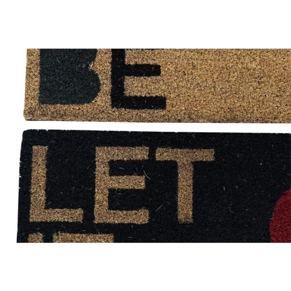 Lábtörlő "LET IT BE" felirattal 60x40x1,5 cm 2 féle