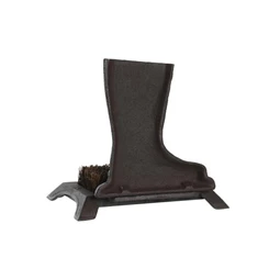 Lábtörlő csizmával, öntöttvasból 25x16x21 cm