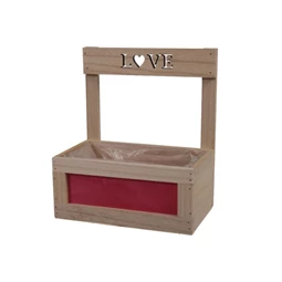 Láda ültethető "LOVE" felirattal 20,5x12,5x23,5 cm