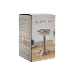 Lámpa asztali, LED-es 12x12x20 cm 3 féle