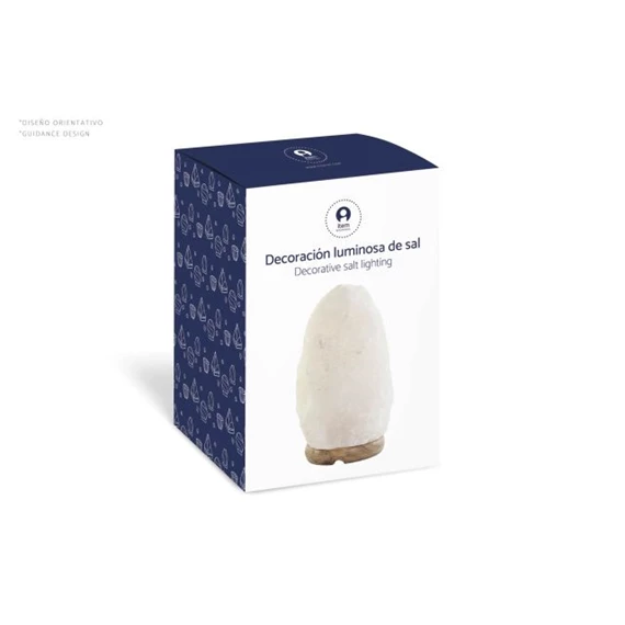 Lámpa asztali, sólámpa bagoly 14x14x18 cm