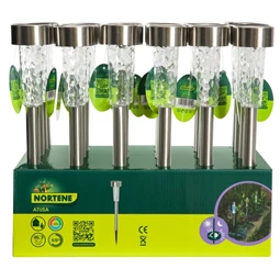 Lámpa leszúrható, szolár, váltakozó színű 5,5x31 cm