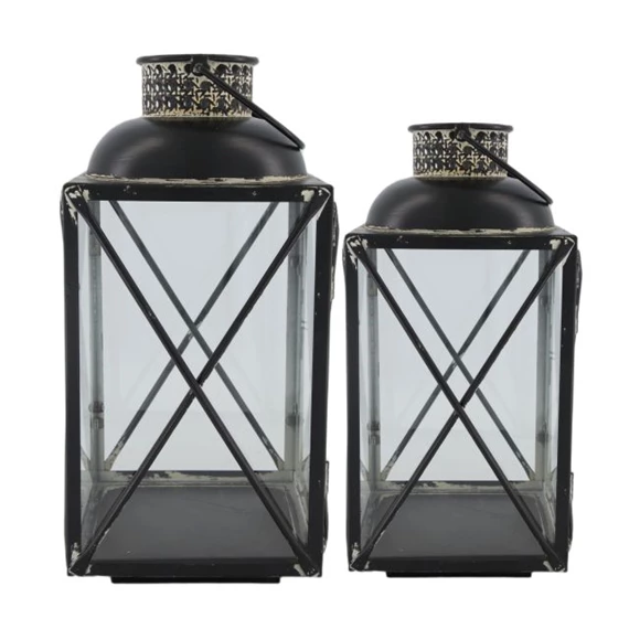 Lámpás fogantyúval 25x25x49,6 cm S/2