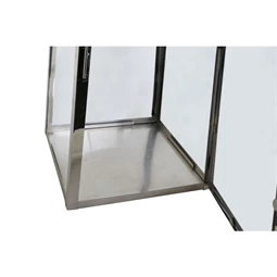 Lámpás krómozott 30x30x66 cm