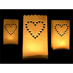 Lámpás zsákok gyertyákhoz 15x9x26 cm S/10