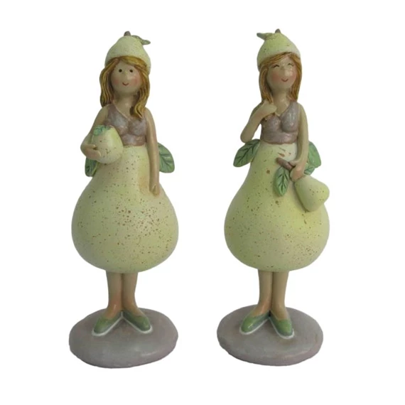 Lány körteszoknyában álló 4,5x4x12,5 cm 2 féle