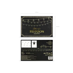 Led füzér fények fekete 5 m nem tartalmaz UK dugót