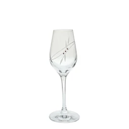 Likőrös pohár Swarovski kristállyal 75 ml 14,5x5,2 cm S/2