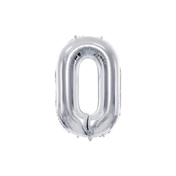 Lufi 0-ás szám fólia 72 cm ezüst