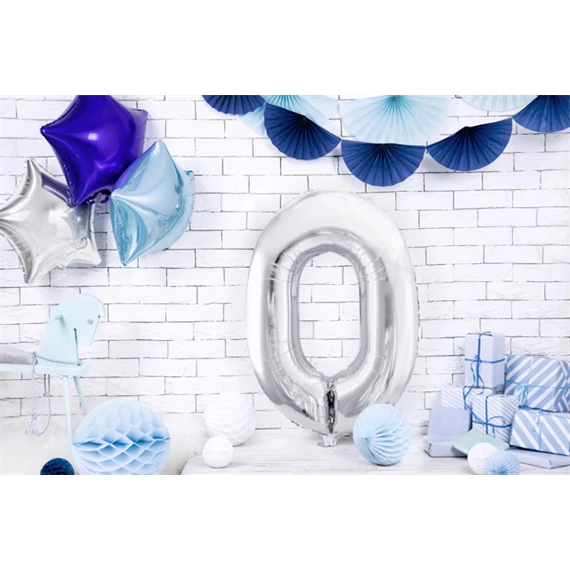 Lufi 0-ás szám fólia 86 cm ezüst