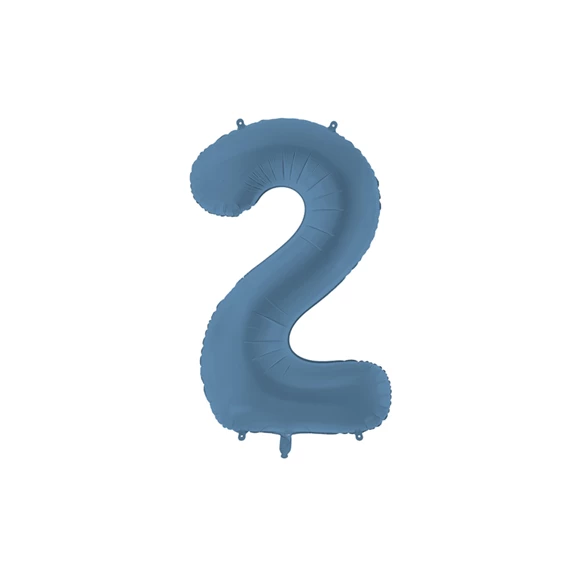 Lufi 2-es szám fólia 86 cm tengerészkék